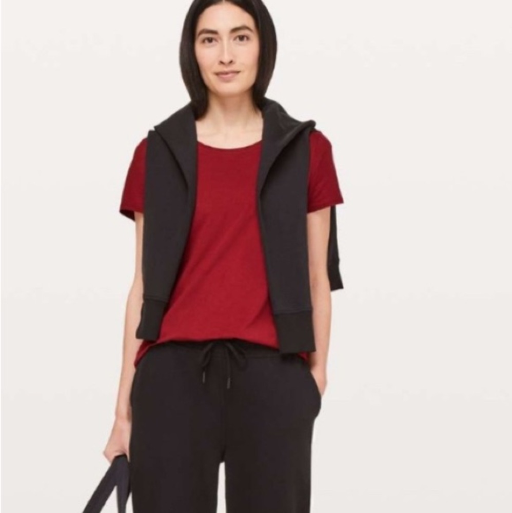 Lululemon🍋Love Crew❤️Deep red